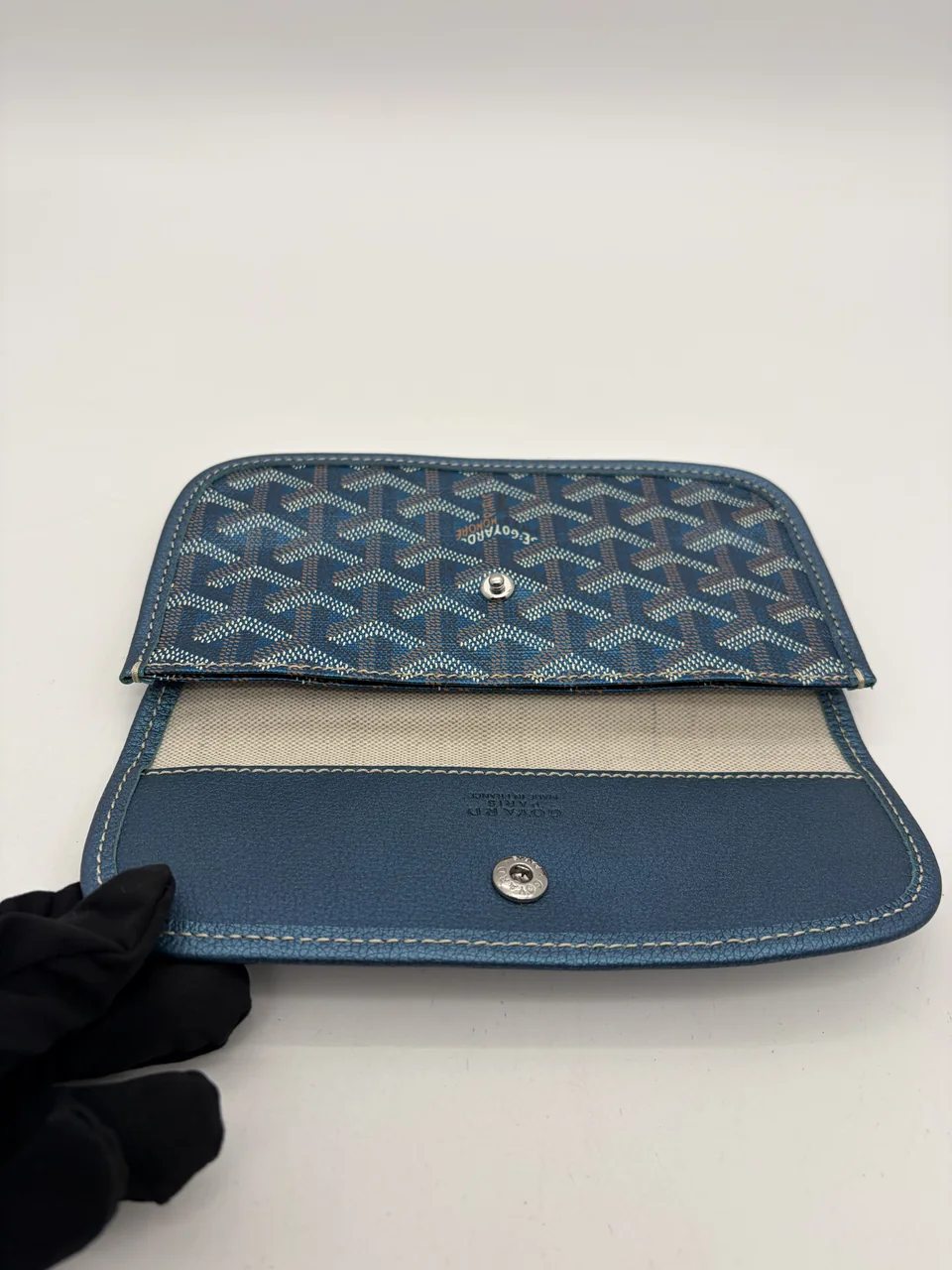GOYARD SAINT LOUIS PM POUCH (BLUE) view 6