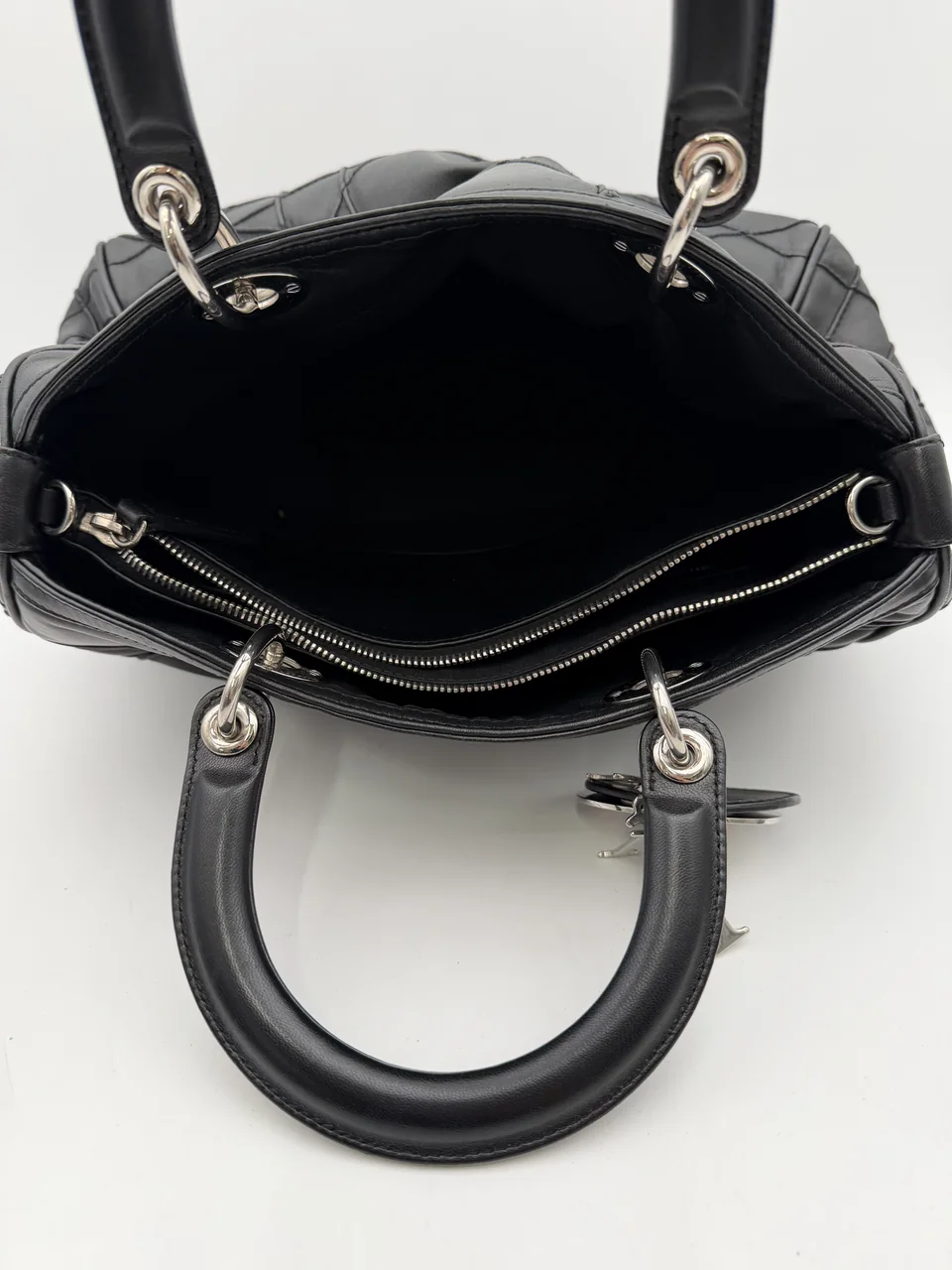 DIOR GRANVILLE CANAGE TWO-WAY BAG (BLACK) view 4