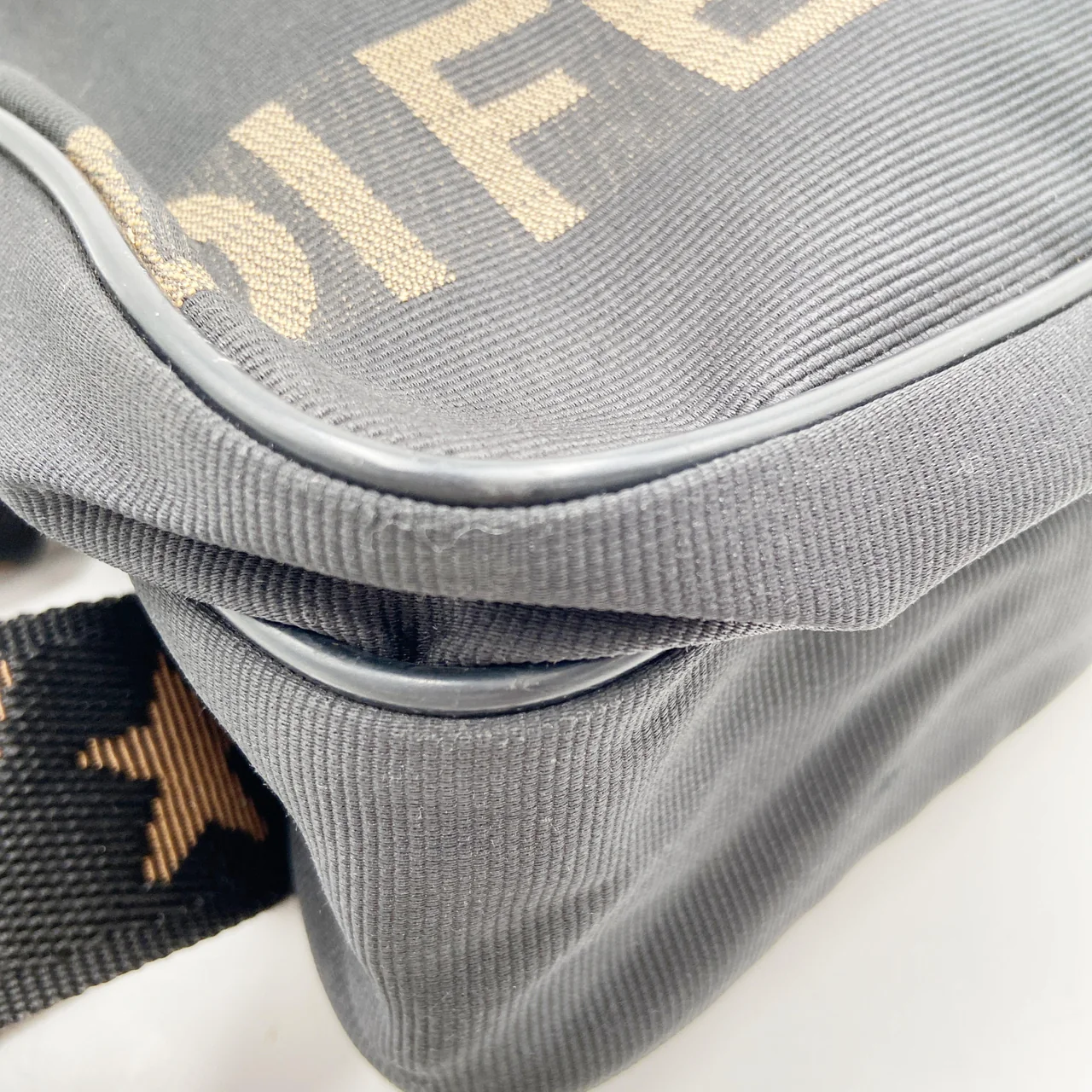 FENDI NYLON SHOULDER BAG (BLACK) view 4