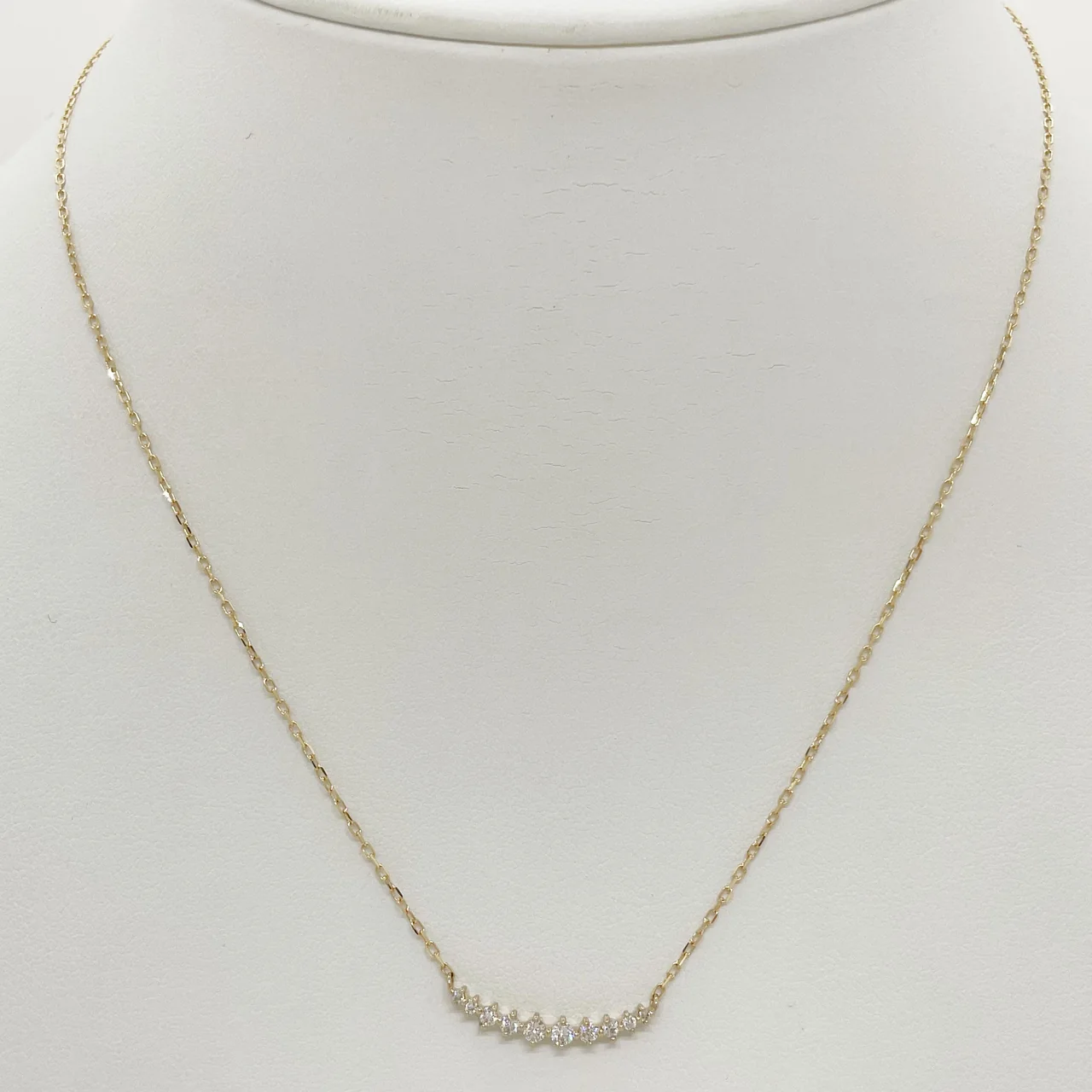 K18 DIAMOND NECKLACE FD0.20CT 1.7G view 4