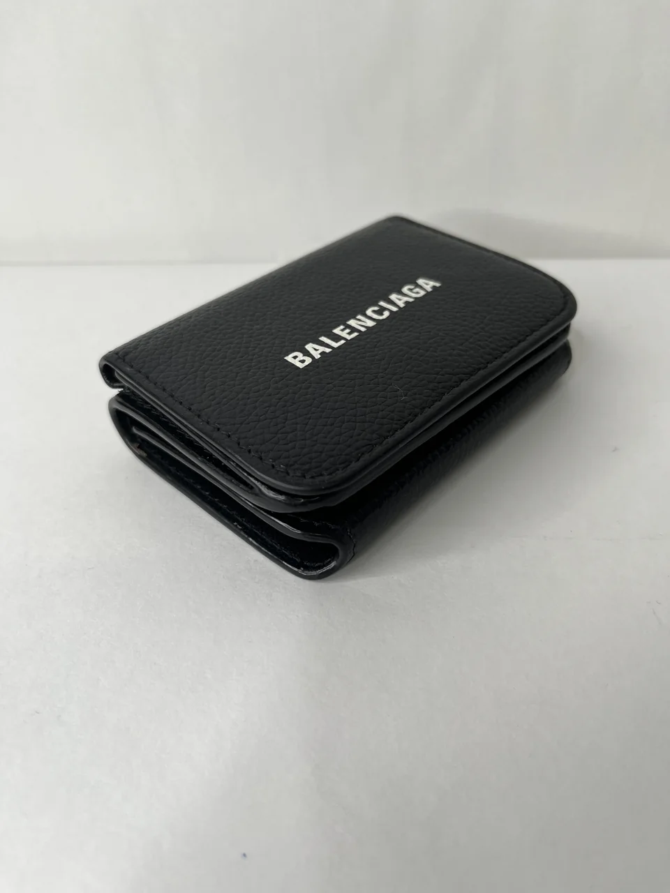 BALENCIAGA TRIFOLD WALLET (BLACK) hover