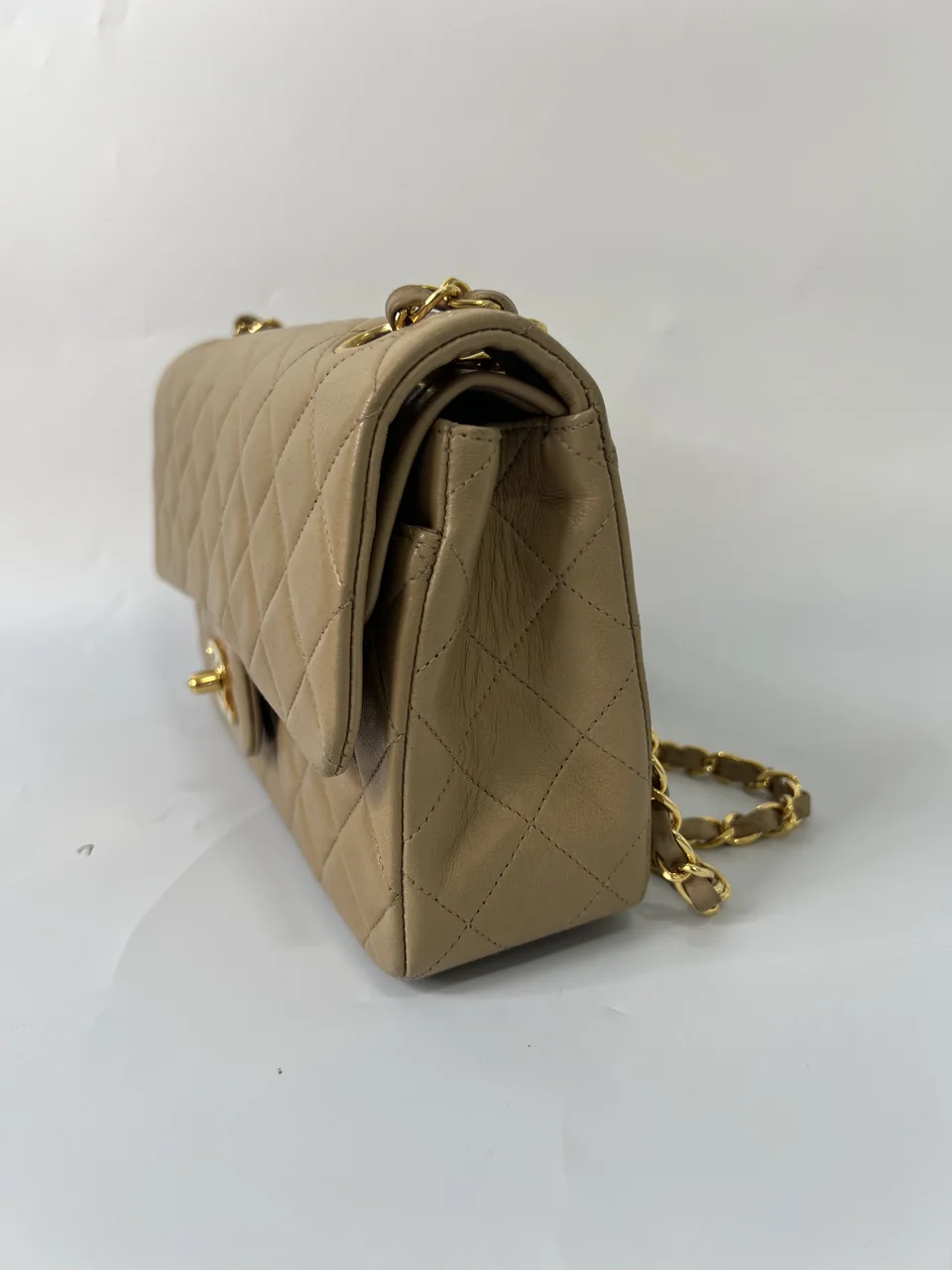 CHANEL LAMB SKIN DOUBLE FLAP view 6