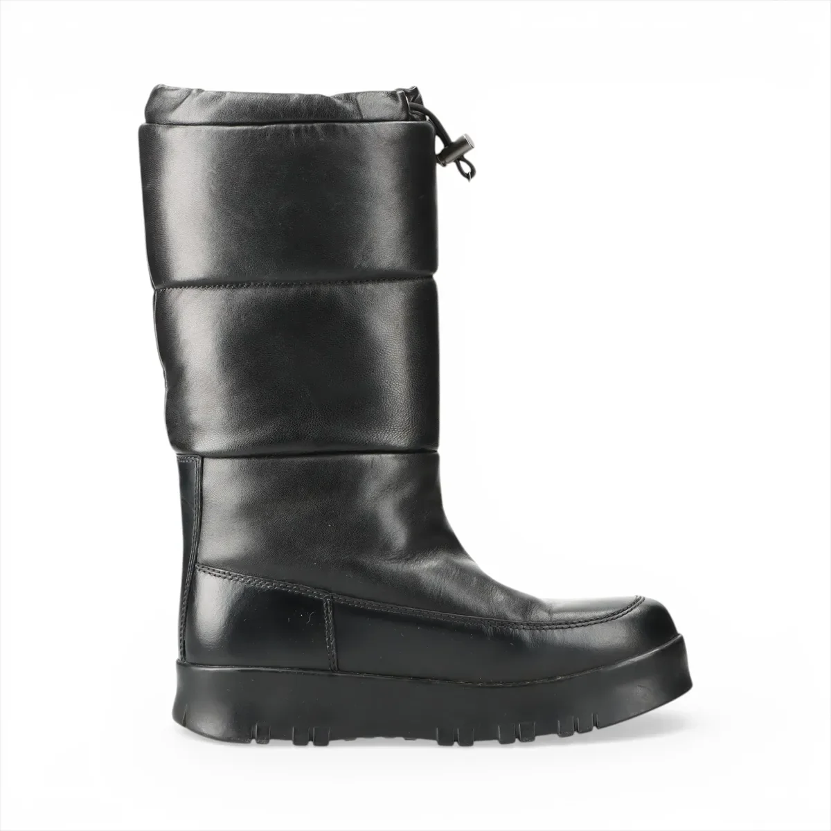 PRADA TRIANGLE LOGO LONG BOOTS view 17