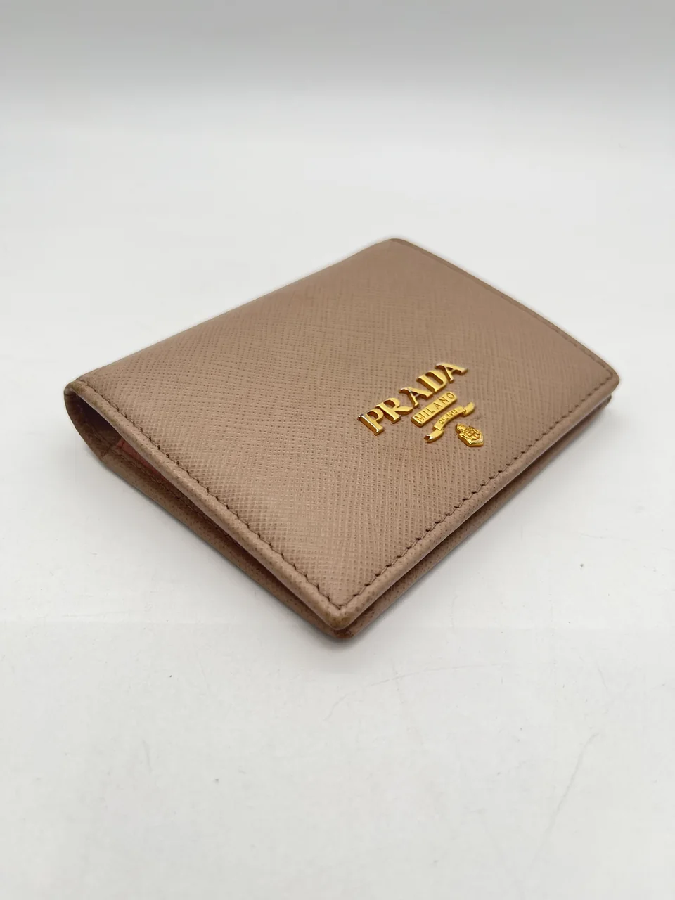 PRADA BIFOLD WALLET (PINK BEIGE) view 4