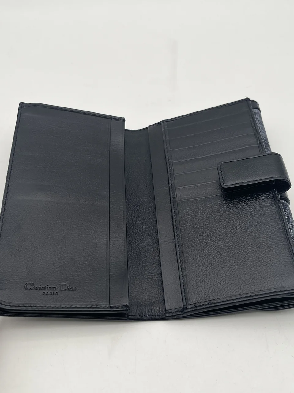 DIOR TROTTER DENIM BIFOLD WALLET view 8