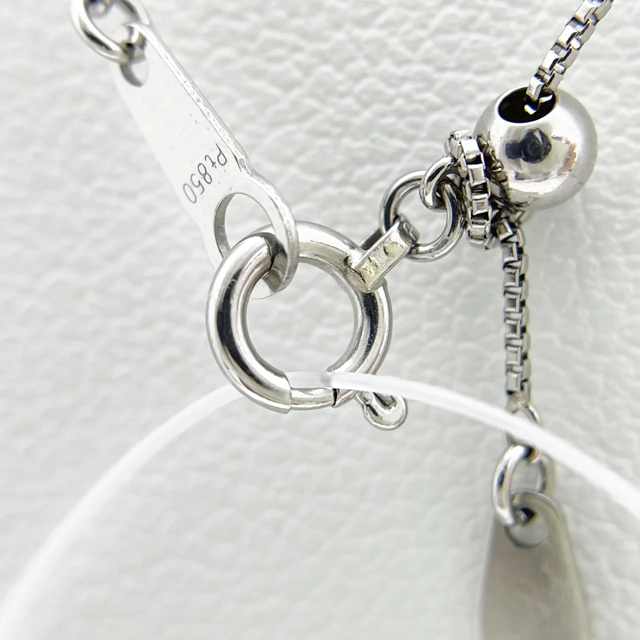 PT850/900 DIAMOND NECKLACE D0.082CT FD0.42CT 3.6G view 5