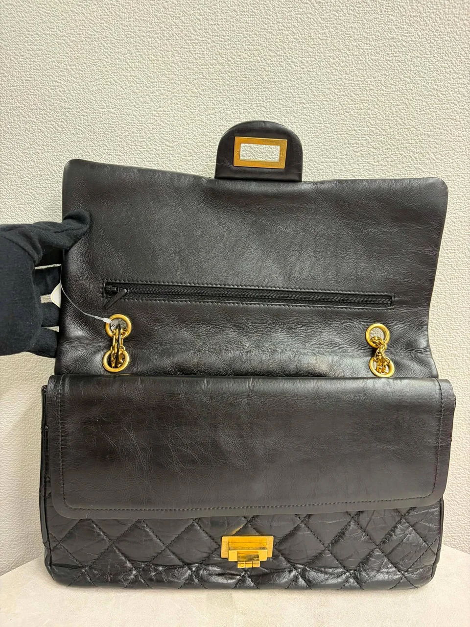 CHANEL CALF SKIN 2.55 MAXI view 5