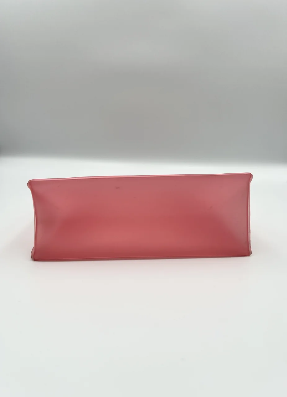CHANEL SEMI-TRANSPARENT PINK TOTE BAG view 4