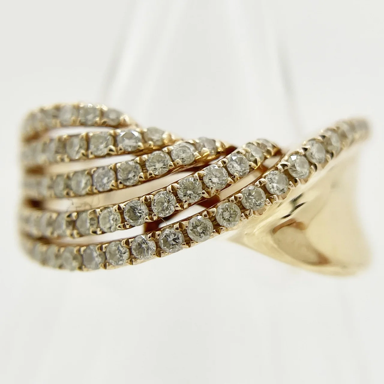 K18PG DIAMOND RING FD0.52CT 5.8G