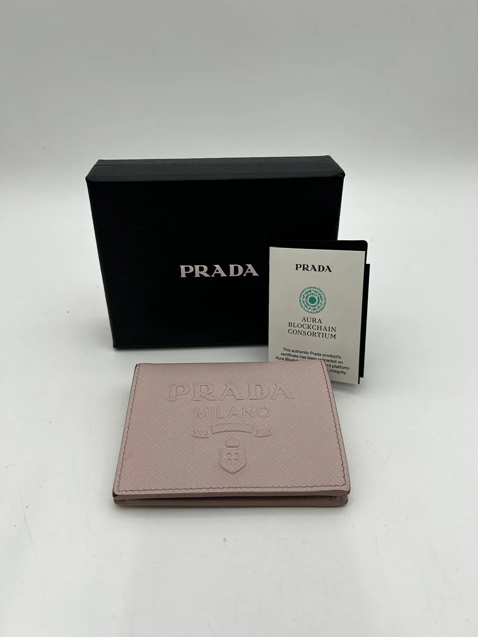 PRADA BIFOLD WALLET (LIGHT PINK)