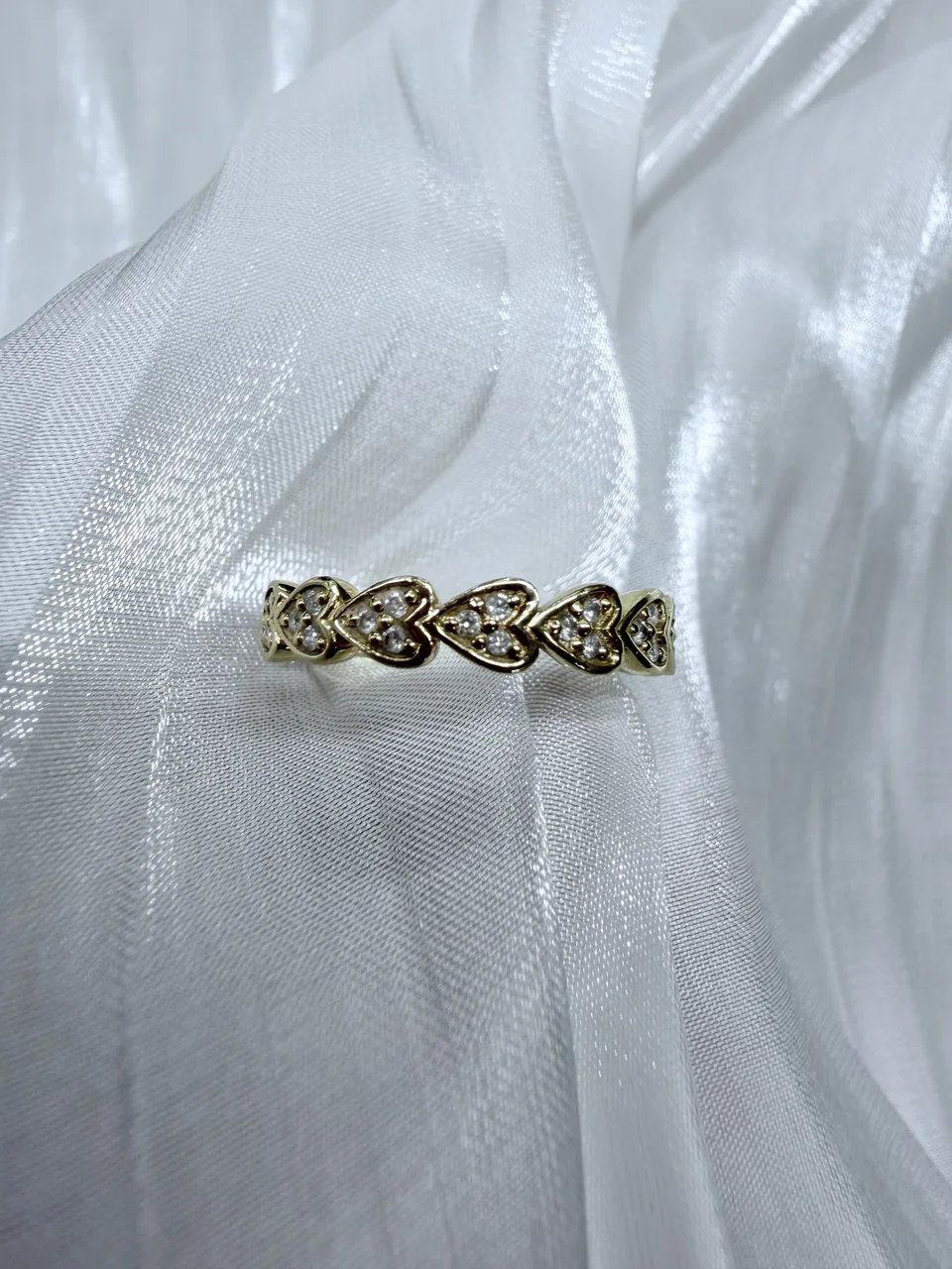 K18 HEART RING FD0.23CT 2.9G
