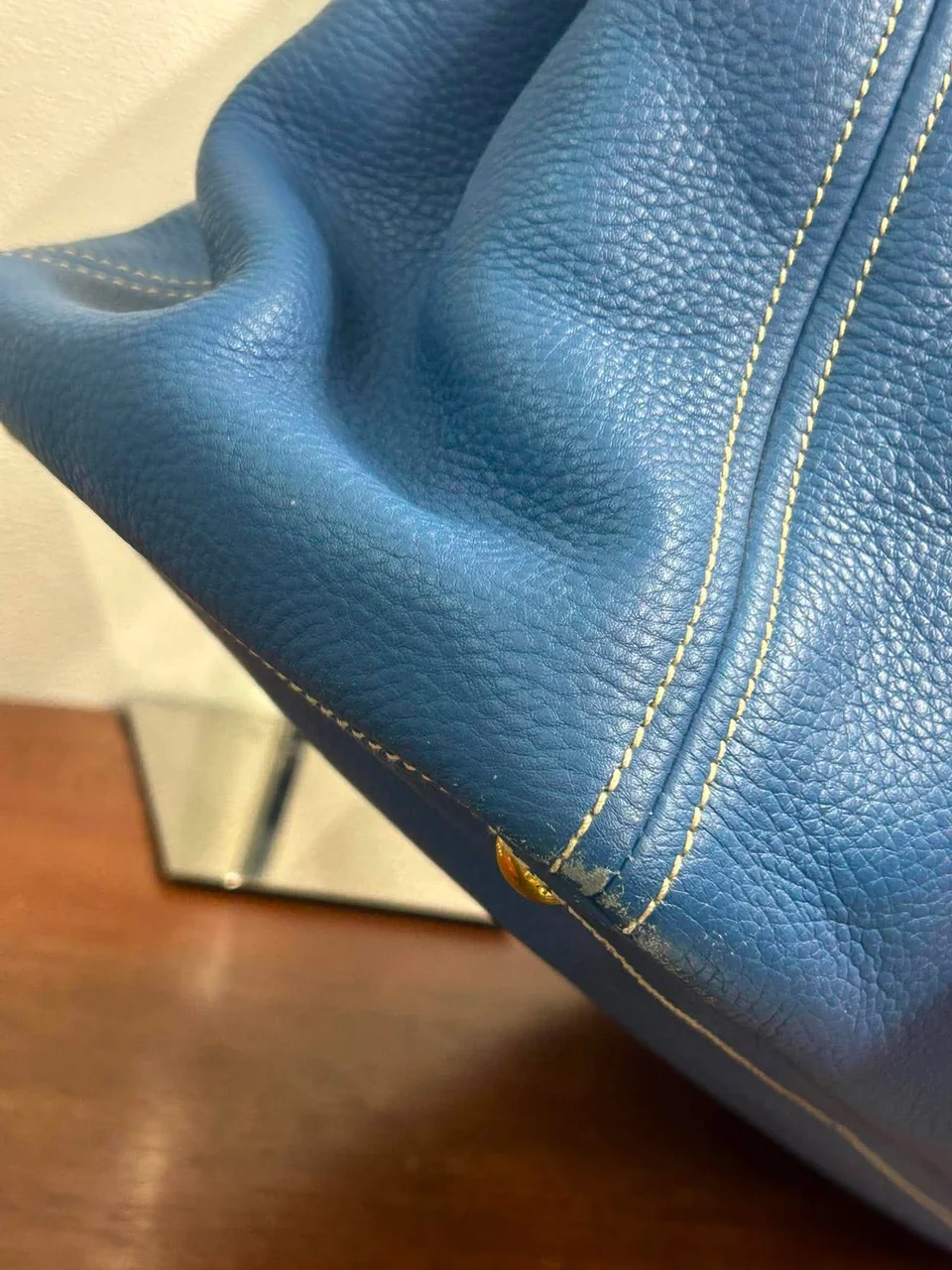 PRADA SAFFIANO TOTE BAG (BLUE) photo 4