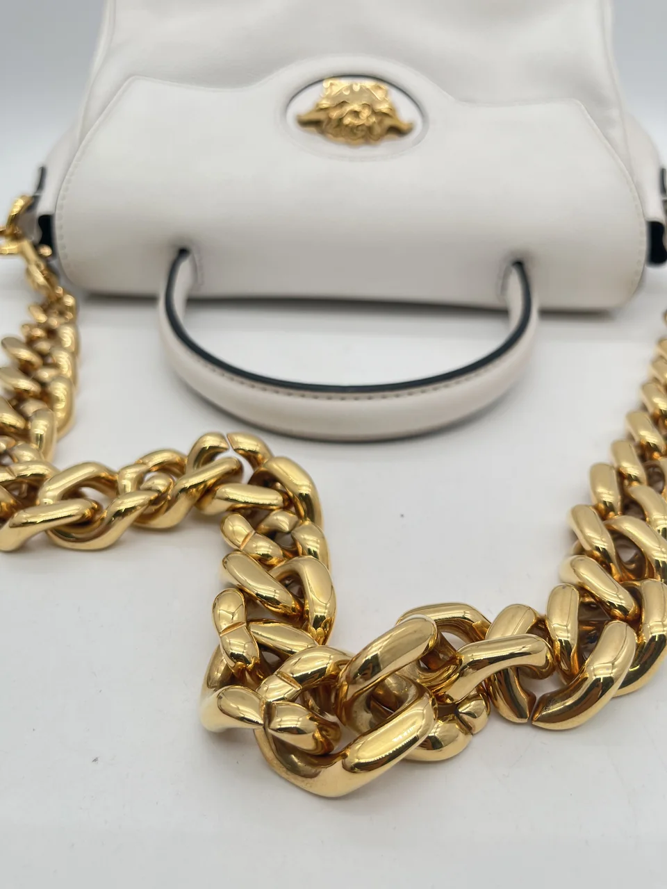 VERSACE MEDUSA TOP HANDLE (WHITE) view 8