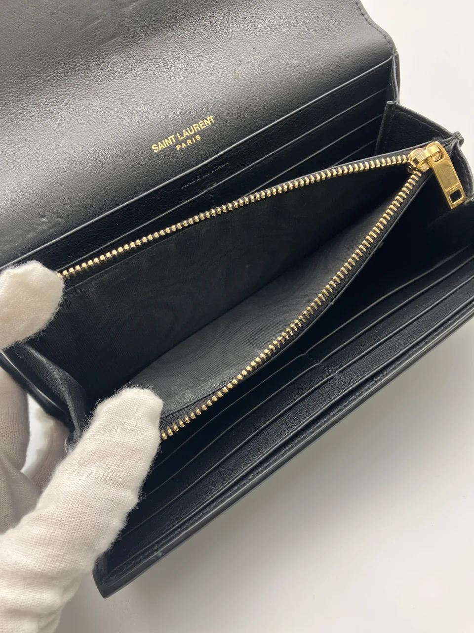 SAINT LAURENT LONG WALLET (BLACK) view 13