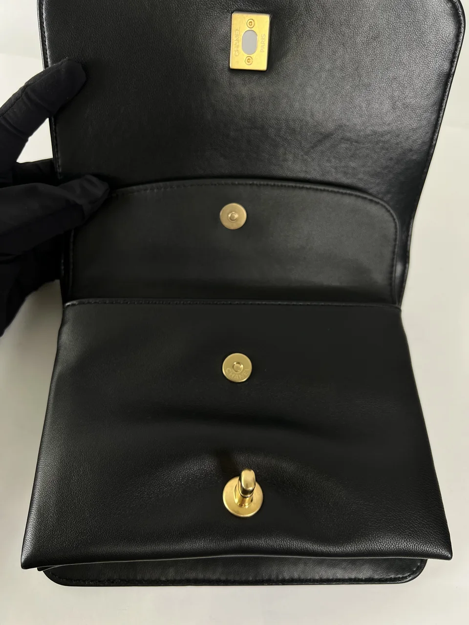 CHANEL CAVIAR MATELASSE FULL FLAP TOP HANDLE view 15