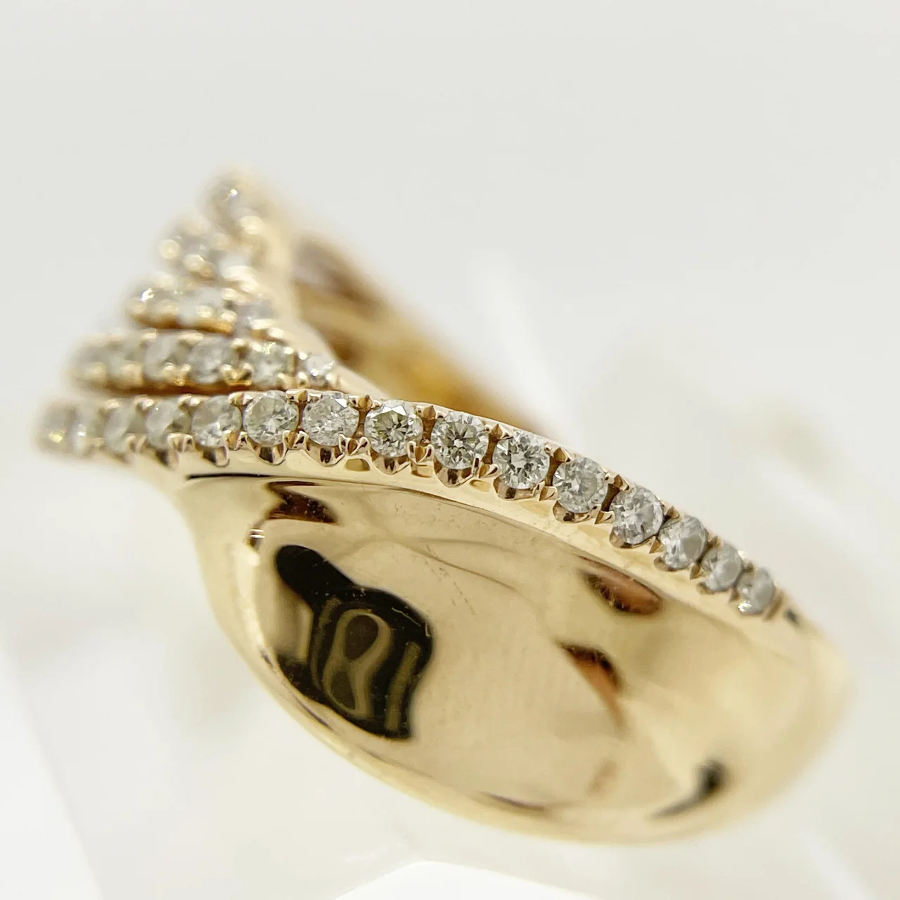 K18PG DIAMOND RING FD0.52CT 5.8G view 3