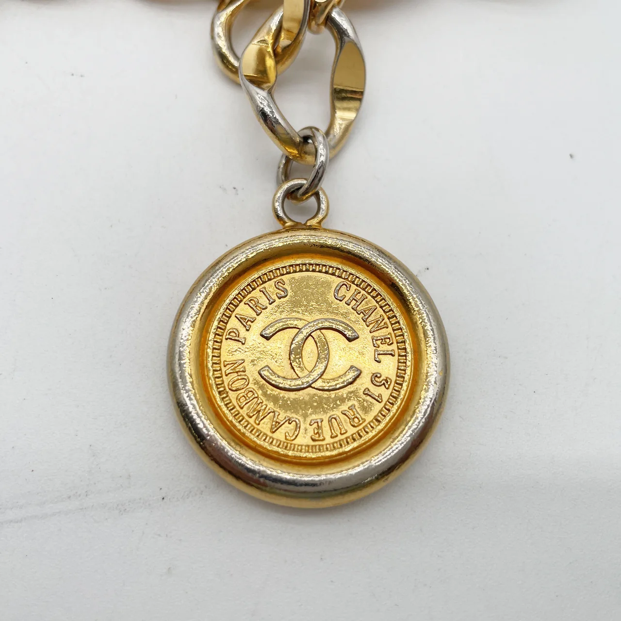 CHANEL COCO MARK CHAIN BELT view 4