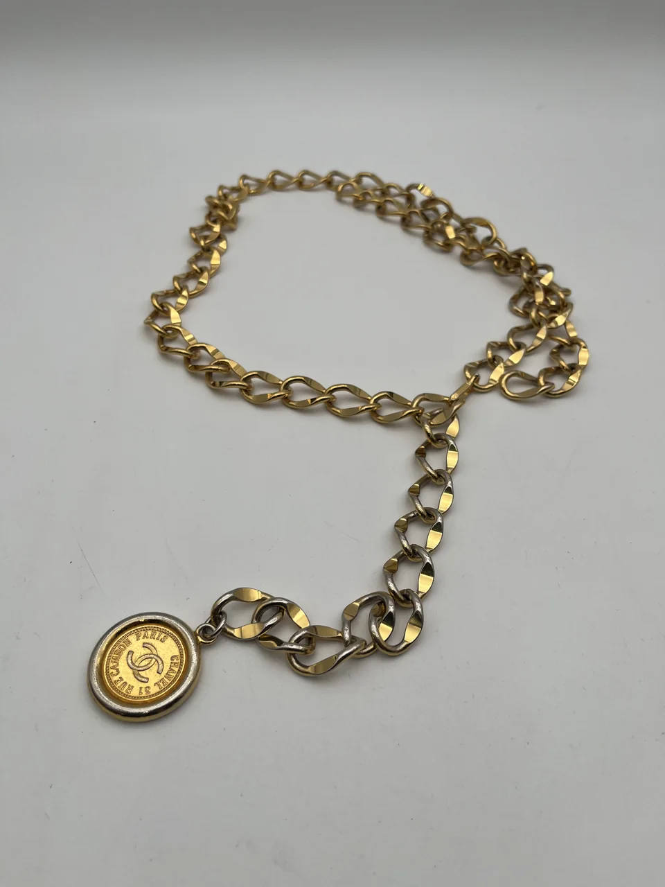 CHANEL COCO MARK CHAIN BELT hover