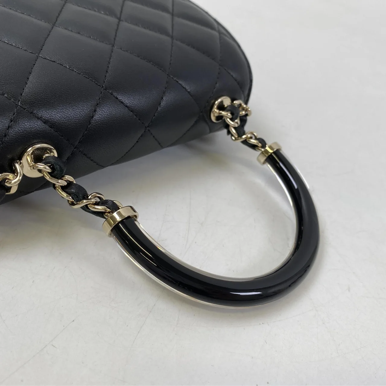 CHANEL LAMB SKIN MATELASSE TWO-WAY SHOULDER BAG view 4