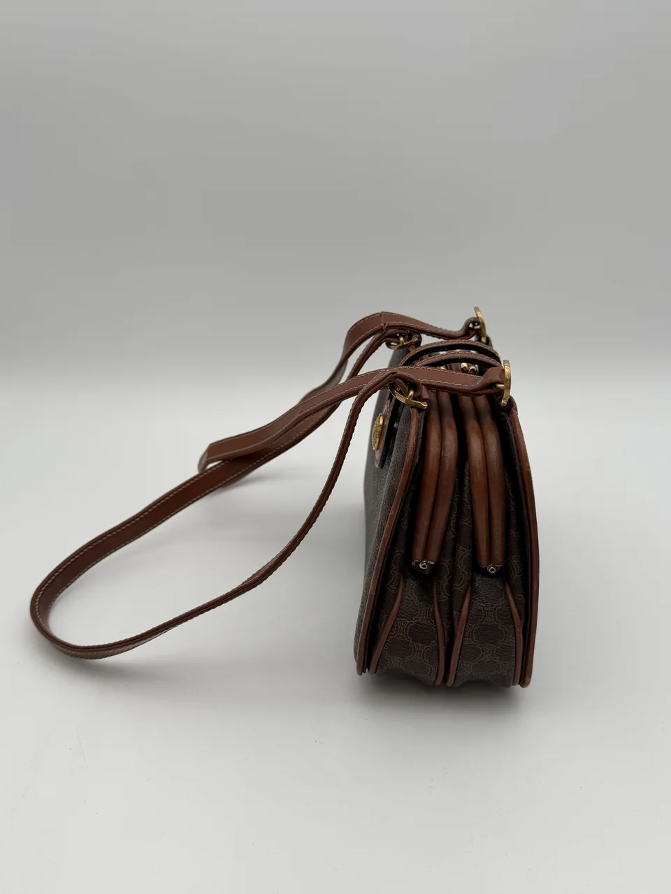 CELINE MACADAM BAG (BROWN) view 3