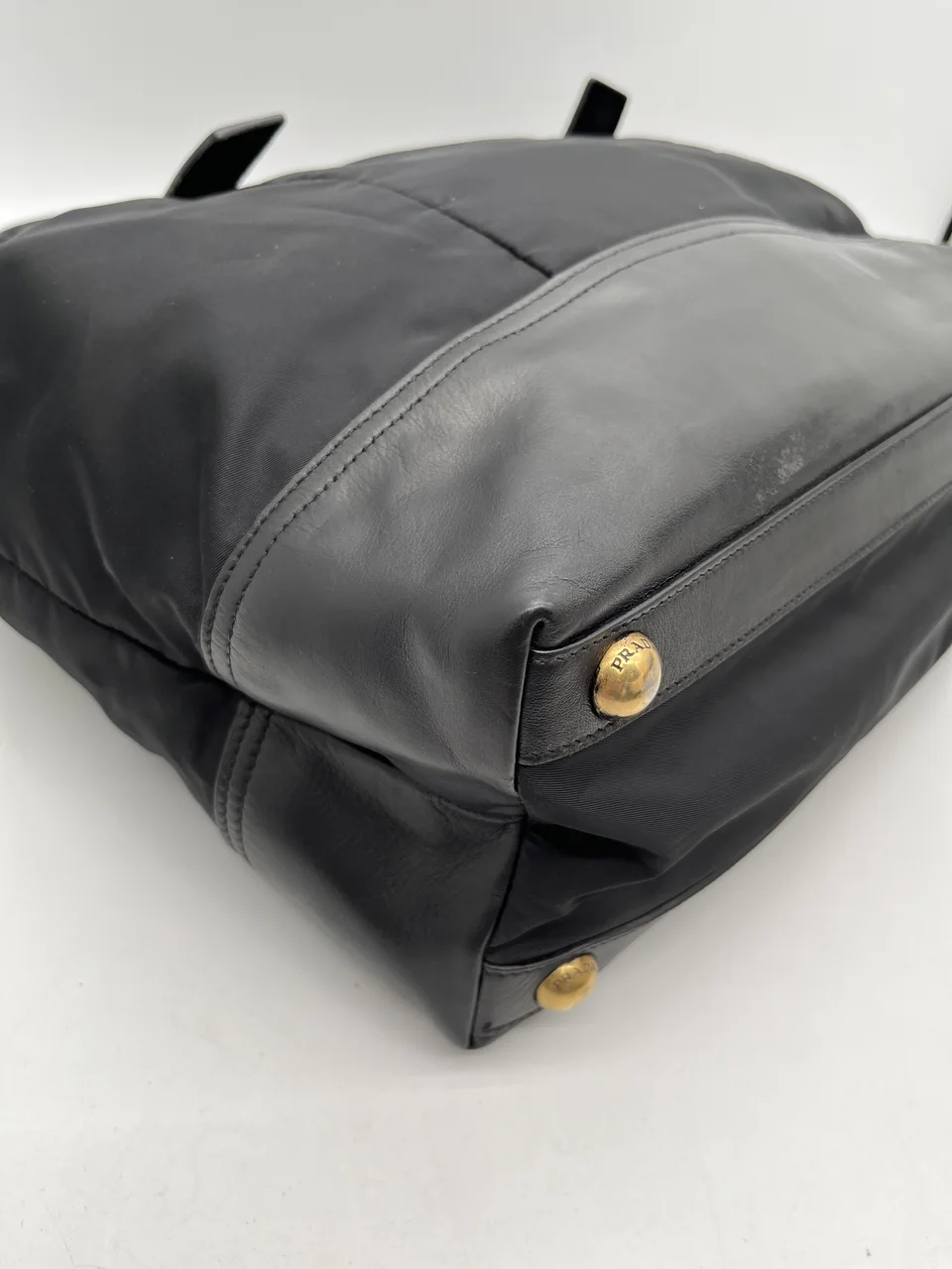 PRADA NYLON HANDBAG (BLACK) view 8