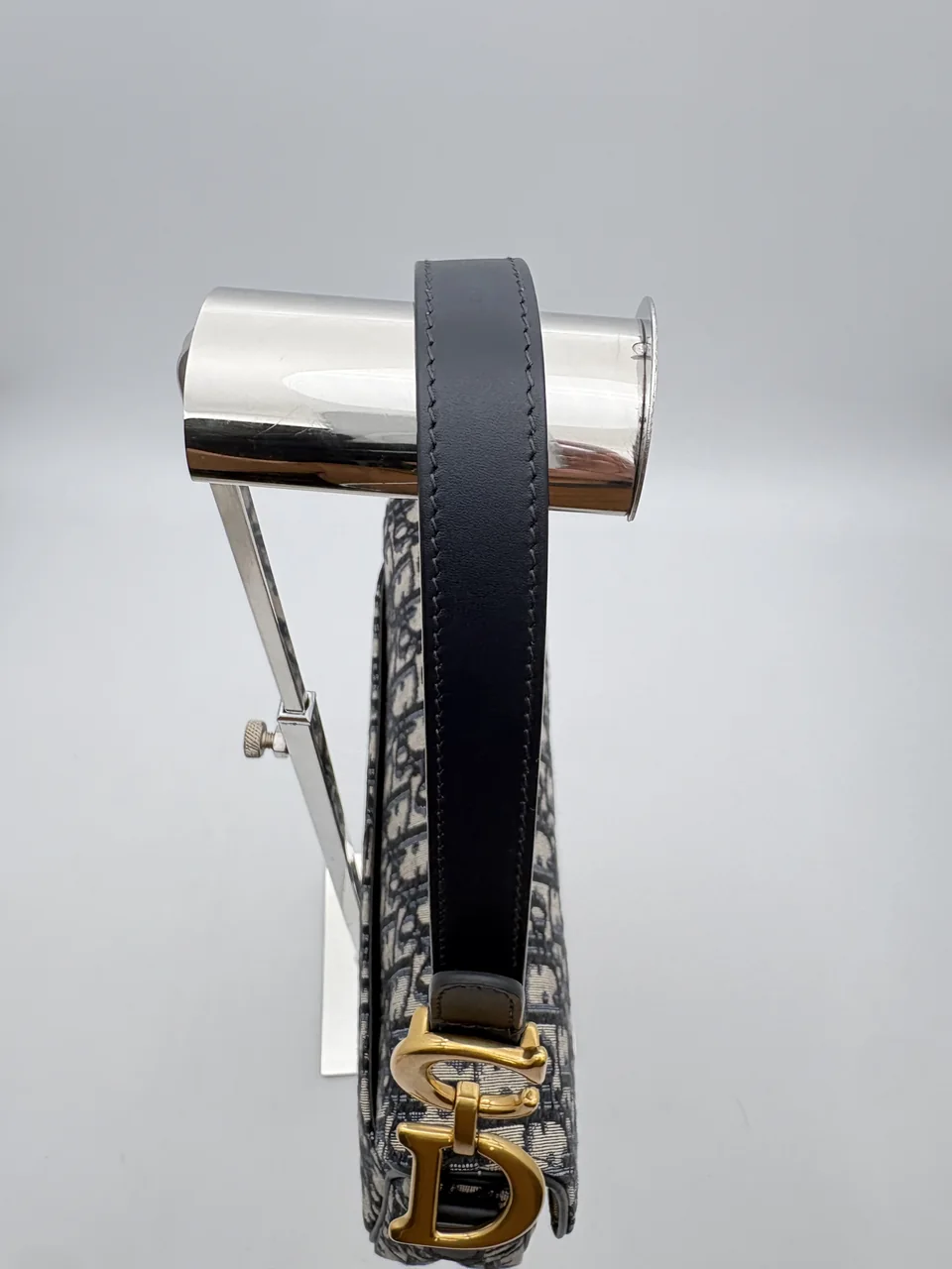 DIOR OBLIQUE SADDLE BAG (NAVY) view 8
