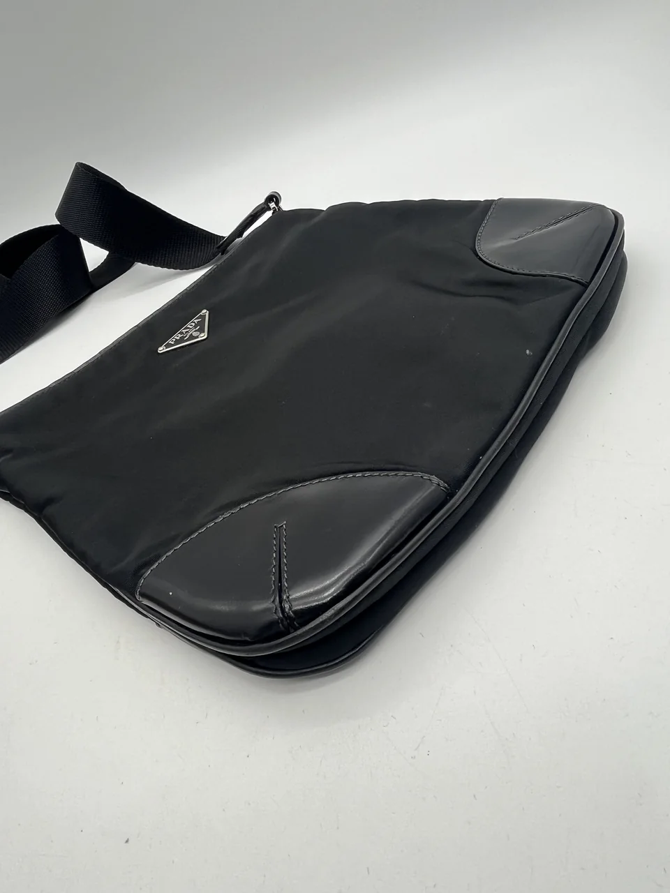 PRADA TESSUTO SHOULDER BAG (BLACK) view 4