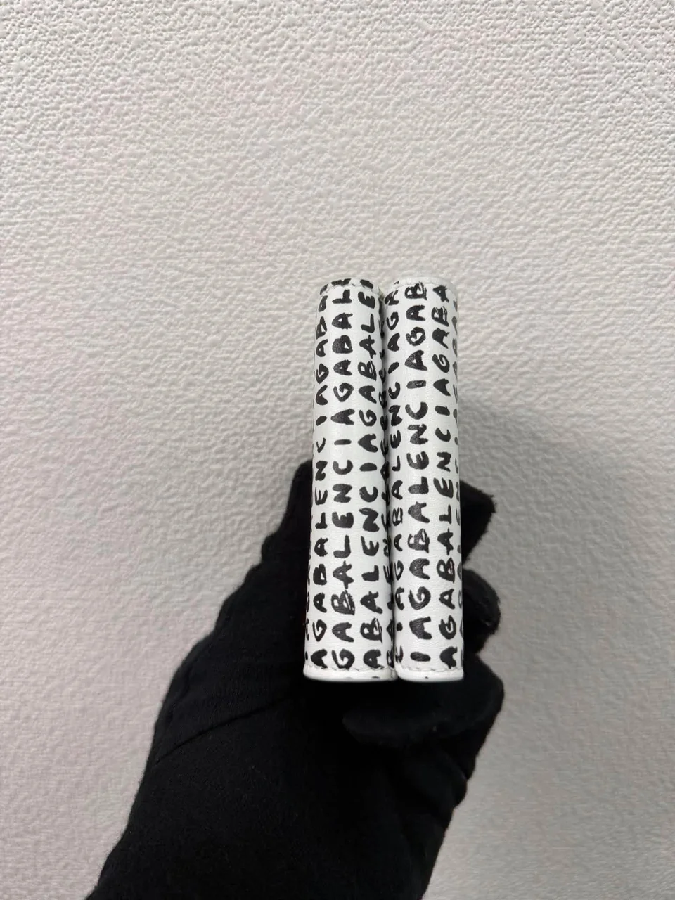 BALENCIAGA COMPACT WALLET (BLACK/WHITE) view 9