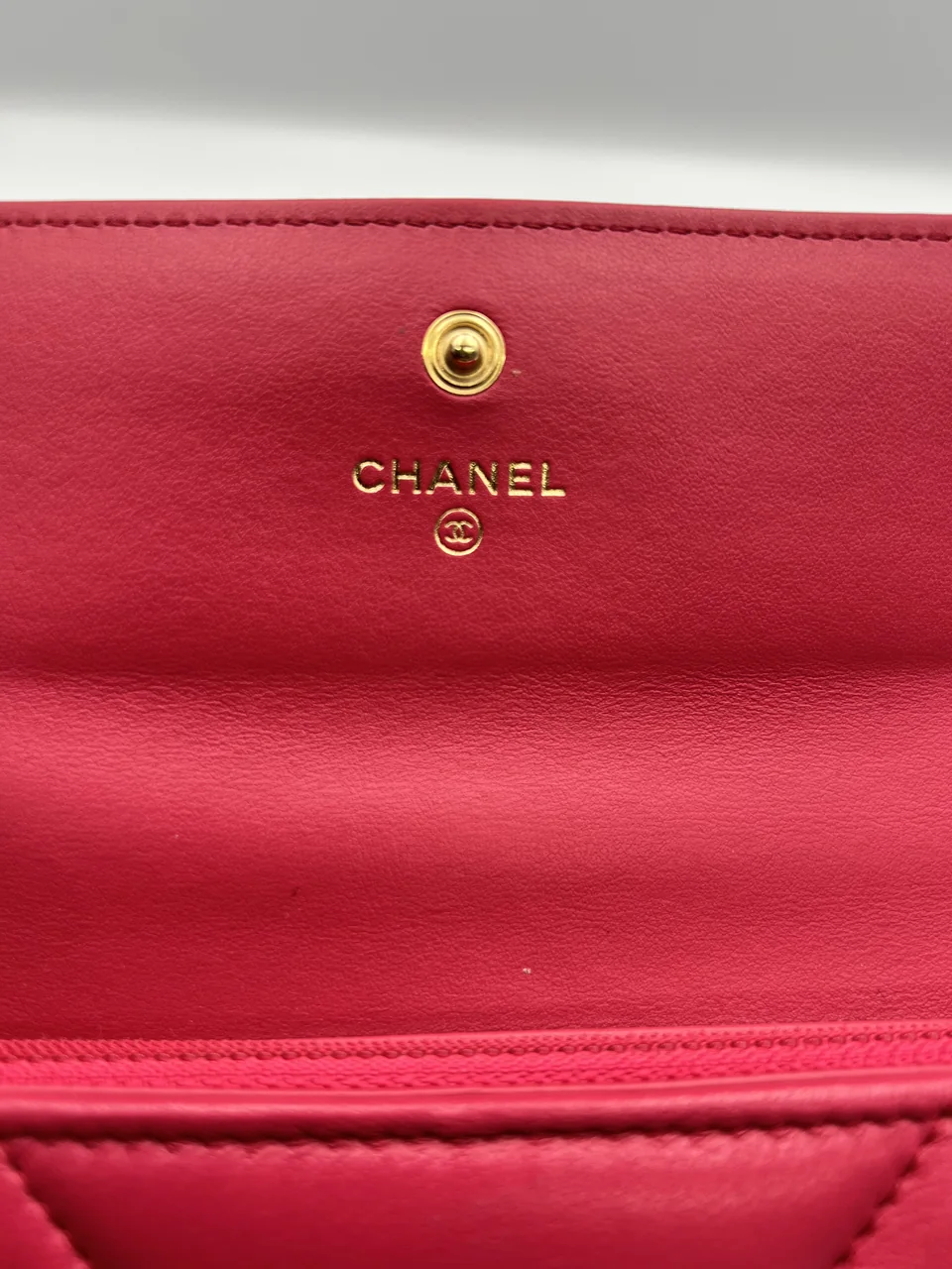 CHANEL 19 LAMB SKIN LONG WALLET view 9