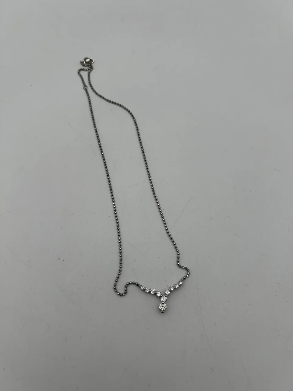 PT900/PT850 DIAMOND NECKLACE FD1.00CT 6.1G view 4