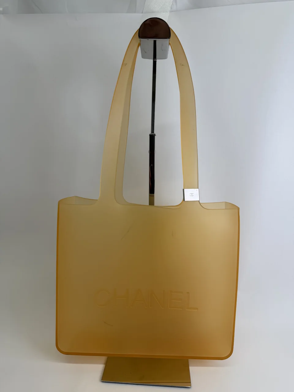 CHANEL RUBBER TOTE BAG (BEIGE)