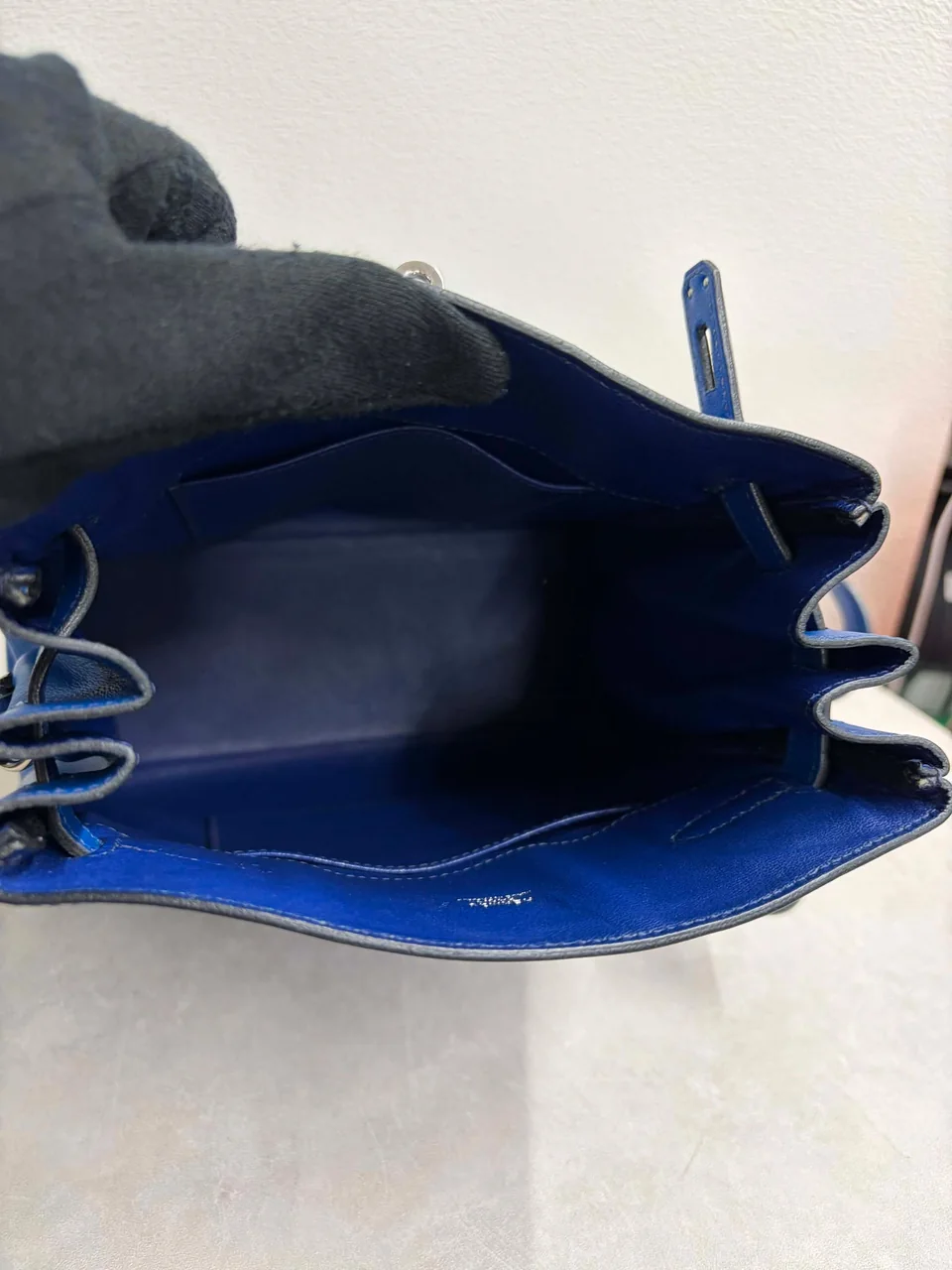 HERMES KELLY SPORTS MM (SWIFT, BLUE, □E STAMP) view 4