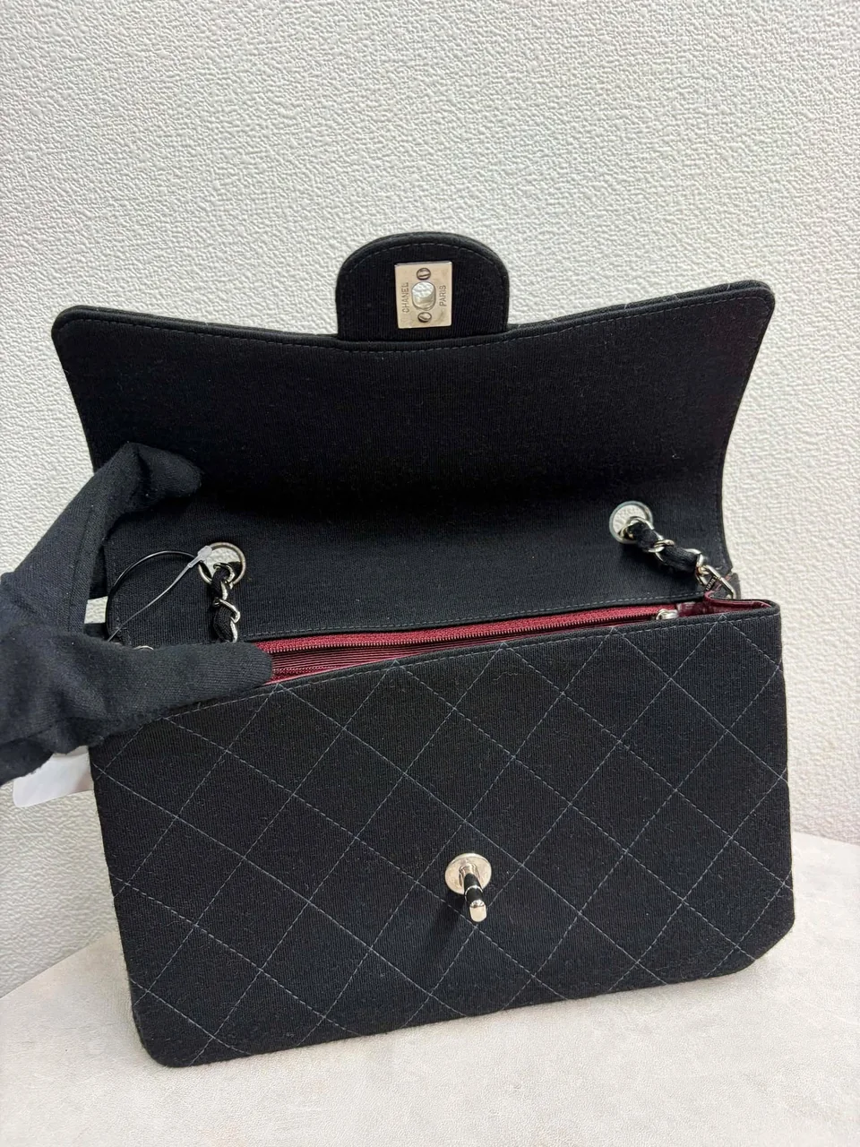 CHANEL COTTON SINGLE FLAP MATELASSE 25 (5 SERIAL CODE) view 3