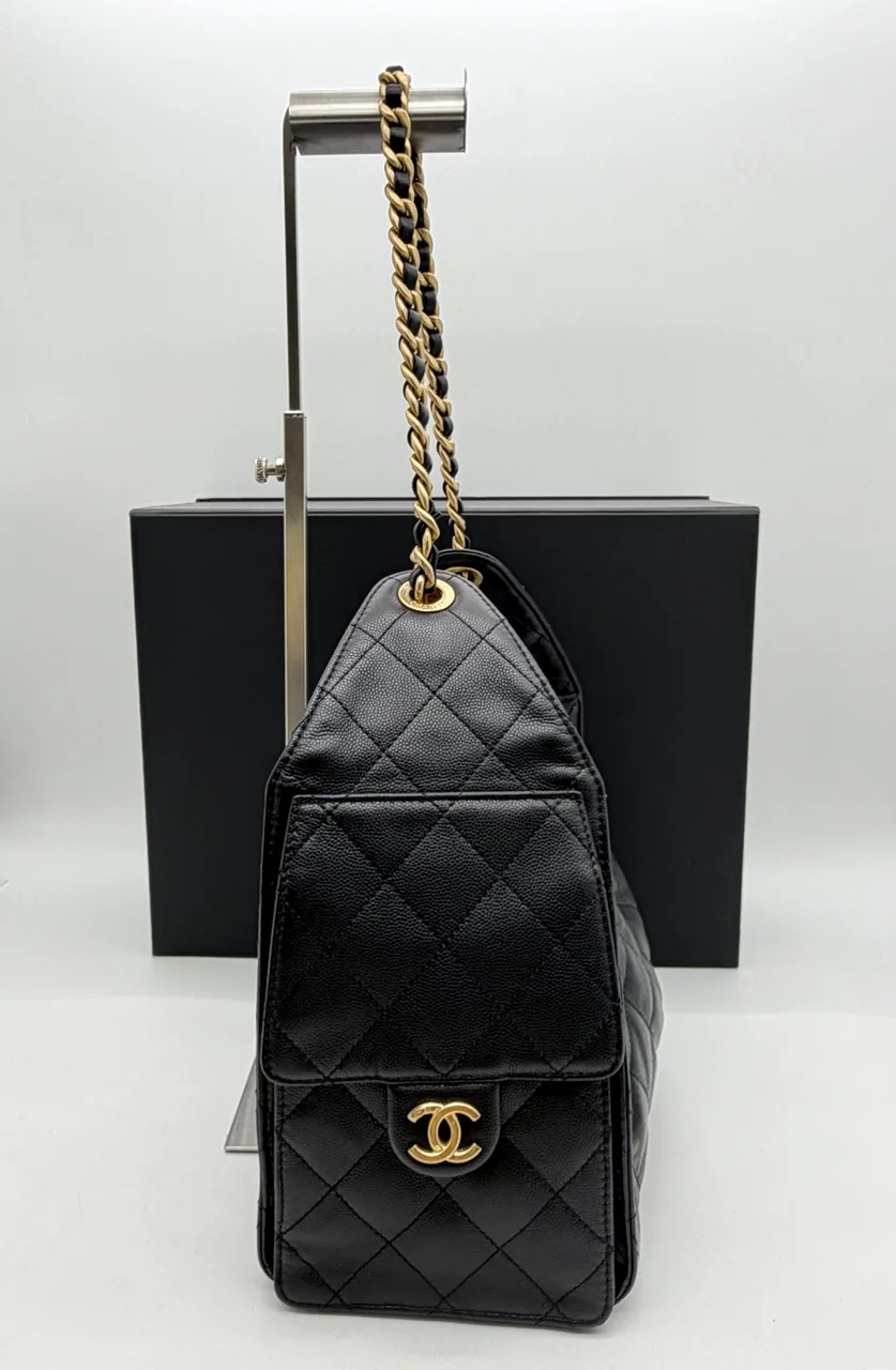 CHANEL CAVIAR 25 SMALL CHAIN SHOULDER BAG view 5