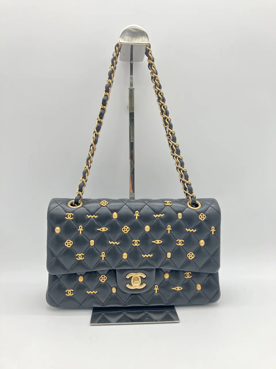 CHANEL MATELASSE 25 EGYPT STUDS DOUBLE FLAP view 2