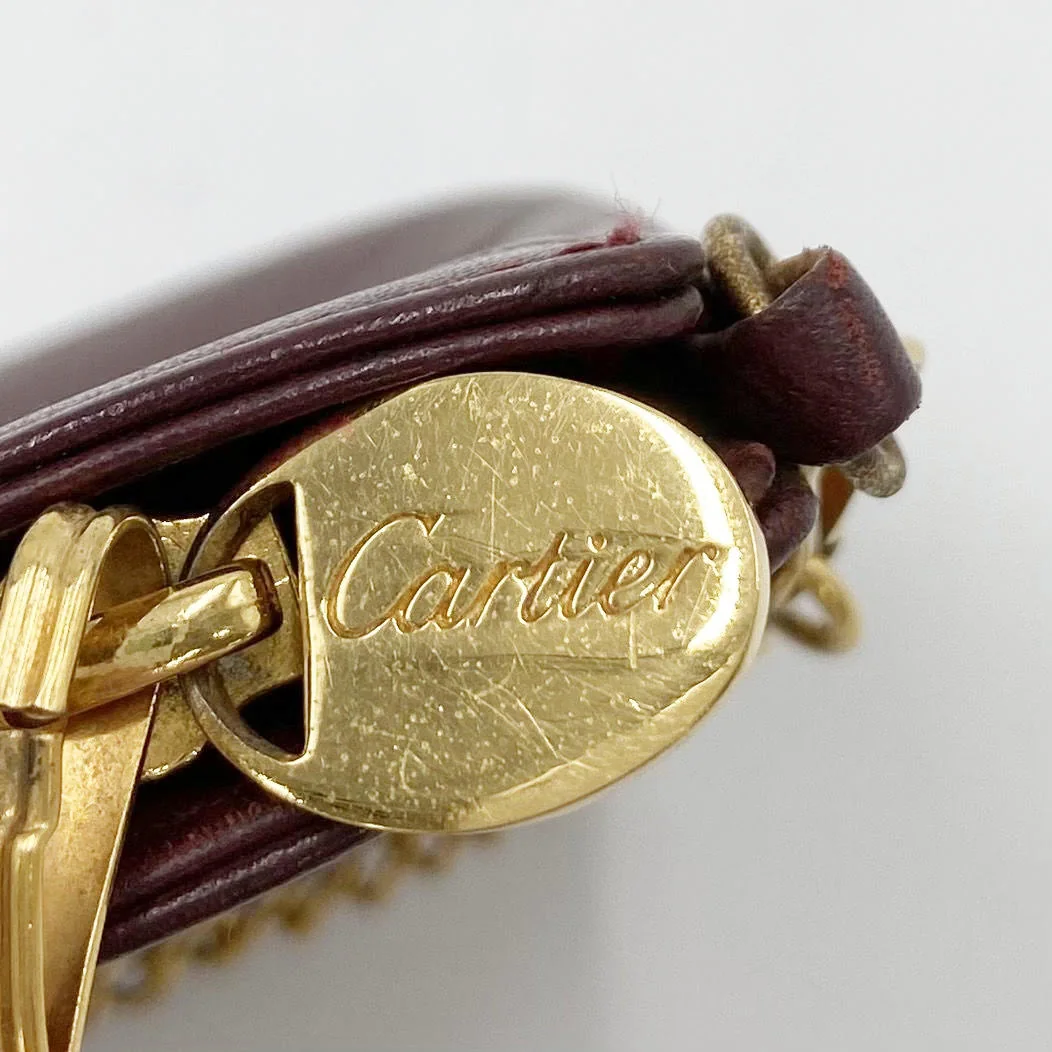 CARTIER ACCESSORY POUCH (BORDEAUX) view 10