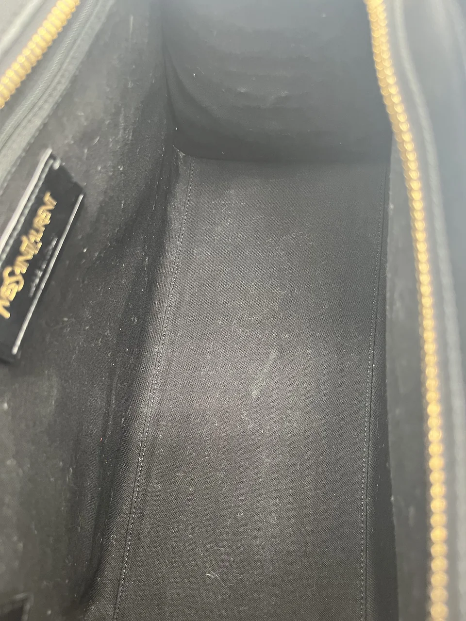 SAINT LAURENT TWO-WAY SHOULDER BAG (BLACK) view 10