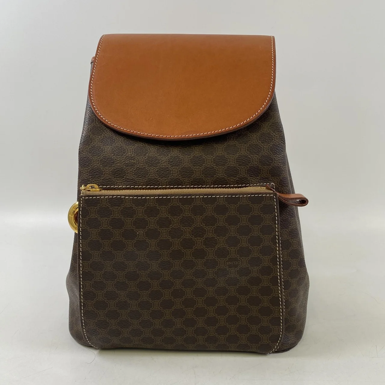 CELINE MACADAM BACKPACK (BROWN)