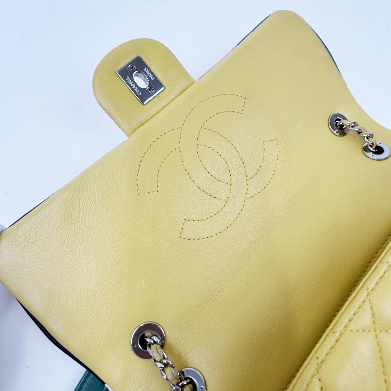 CHANEL LAMB SKIN CHAIN SHOULDER BAG view 8