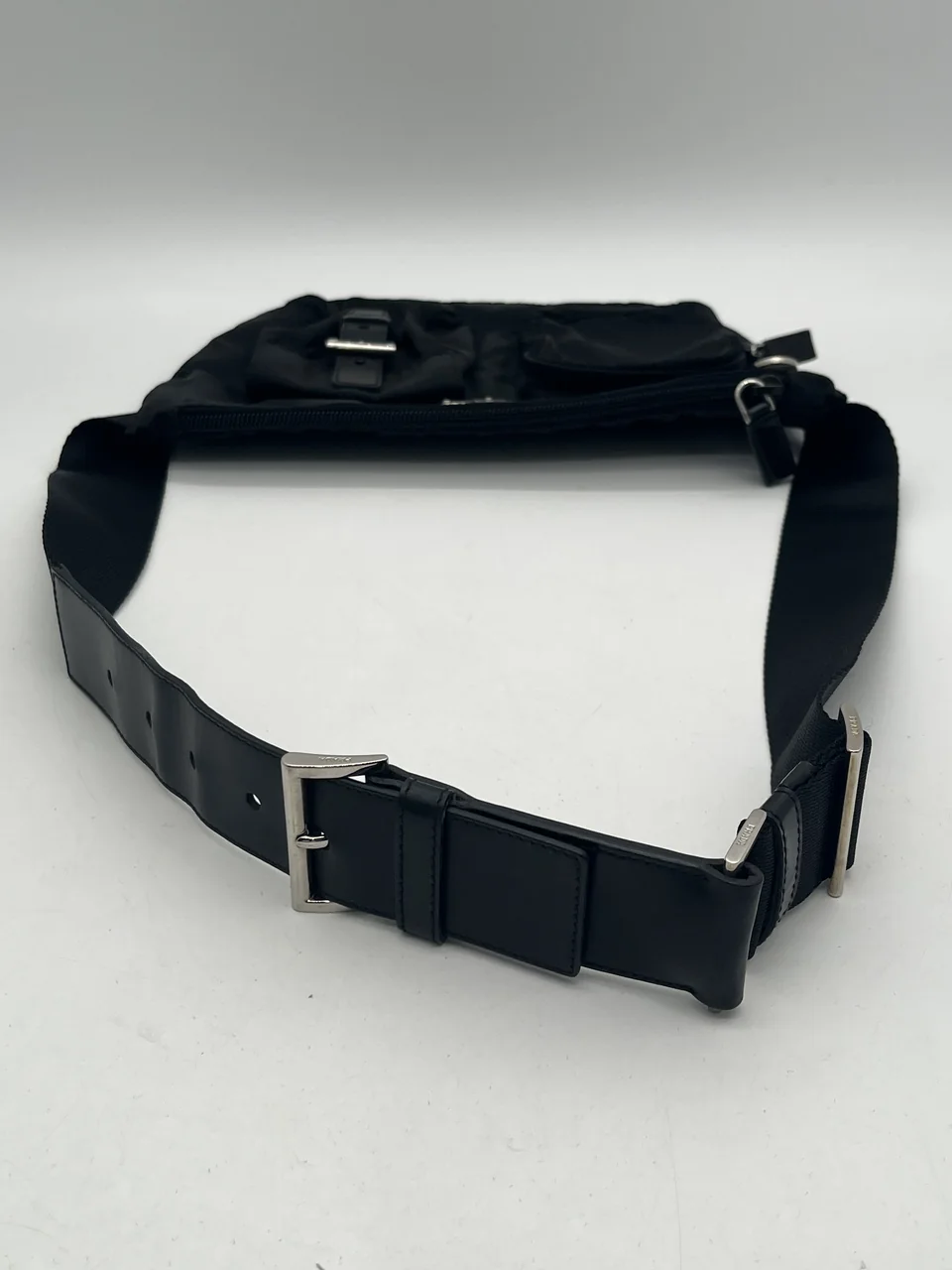 PRADA TESSUTO WAIST BAG (BLACK) view 5