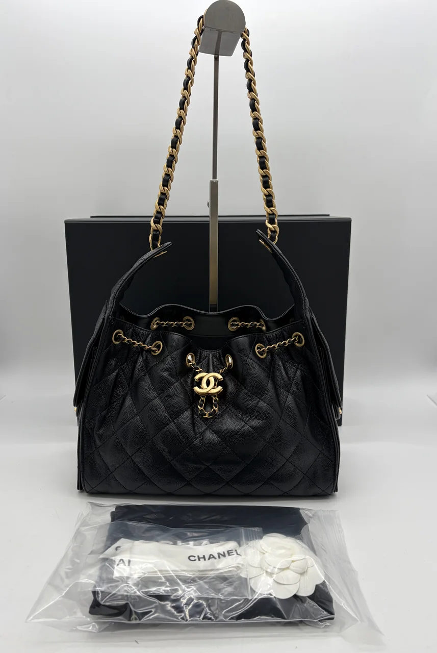 CHANEL CAVIAR 25 SMALL CHAIN SHOULDER BAG view 3
