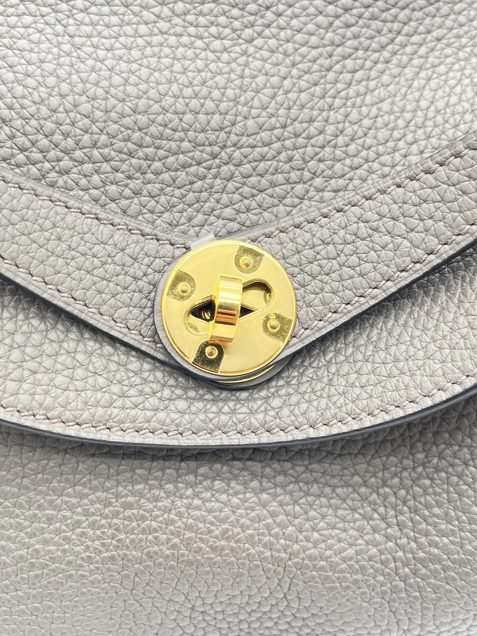 HERMES LINDY 30 (TAURILLON CLEMENCE, GRIS ETAIN, Y STAMP) view 9
