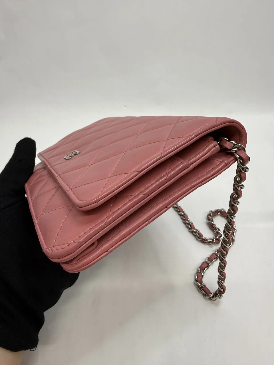CHANEL LAMB SKIN CHAIN SHOULDER BAG (22 SERIAL CODE) view 6