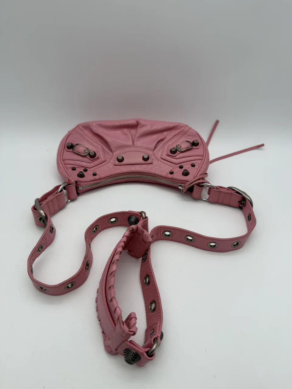 BALENCIAGA LUCA XS SHOULDER BAG (PINK) view 11