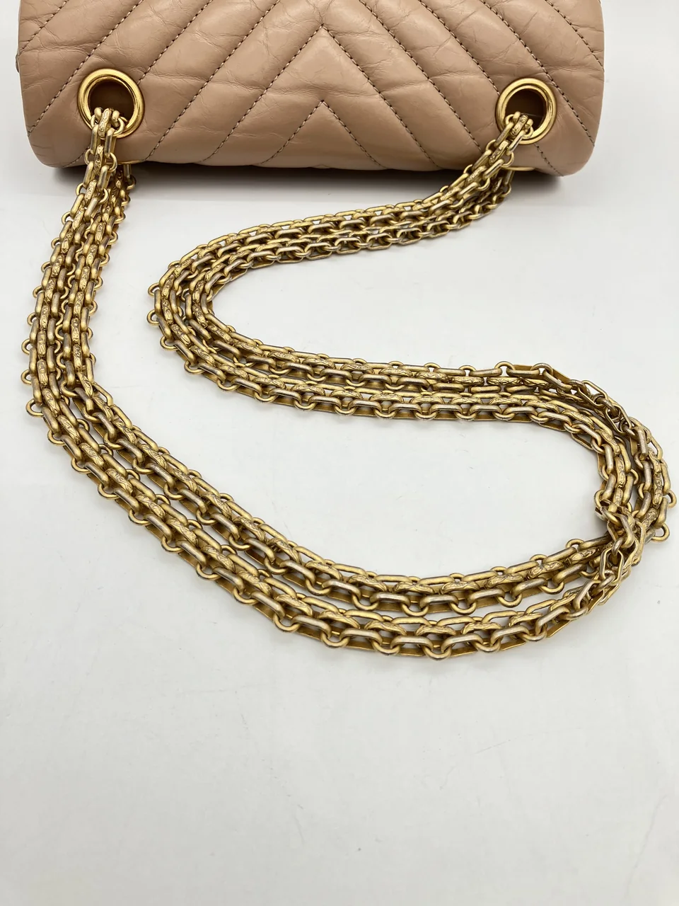 CHANEL CHEVRON 2.55 DOUBLE FLAP view 9