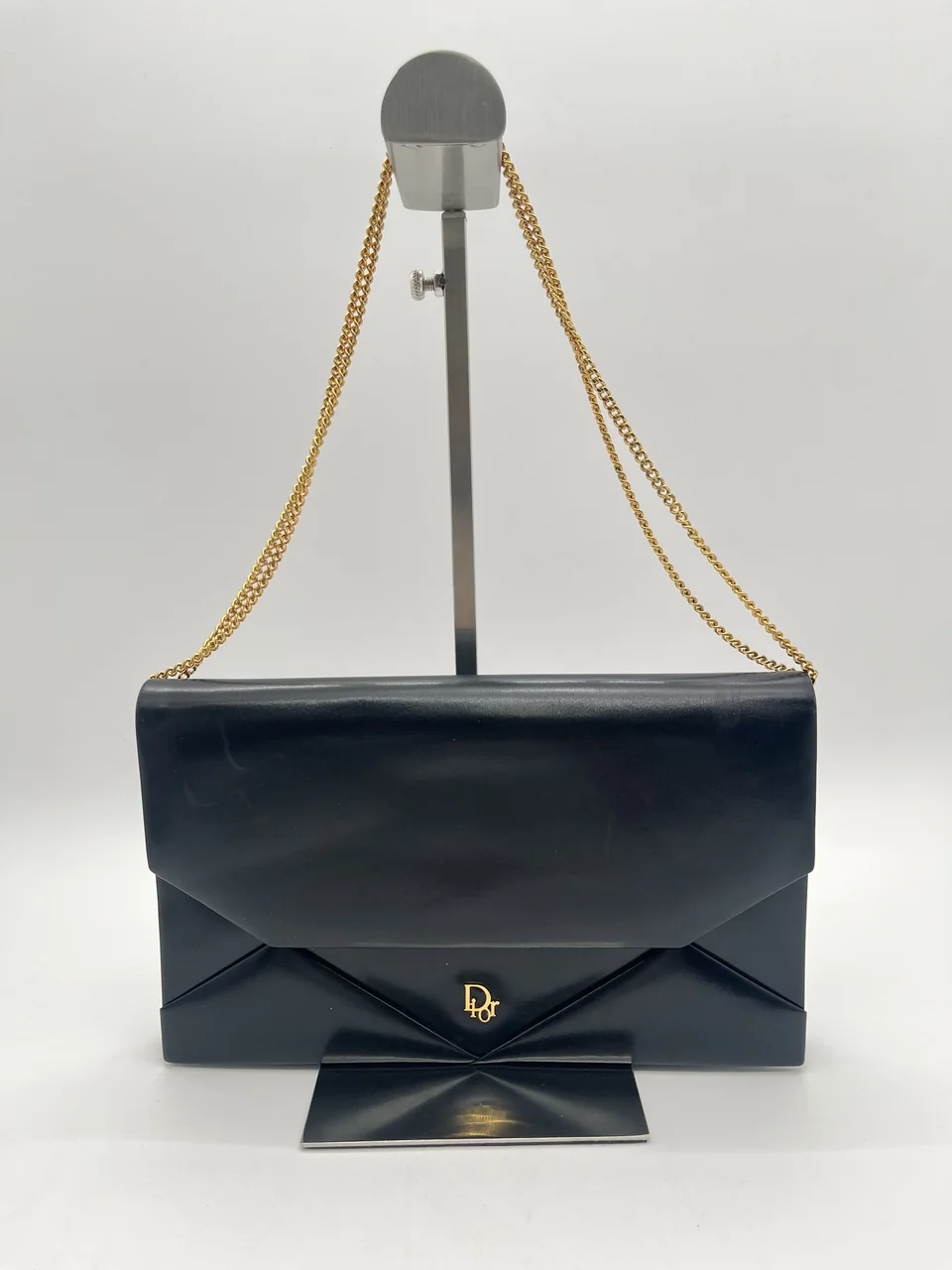 DIOR CHAIN SHOULDER BAG (BLACK)