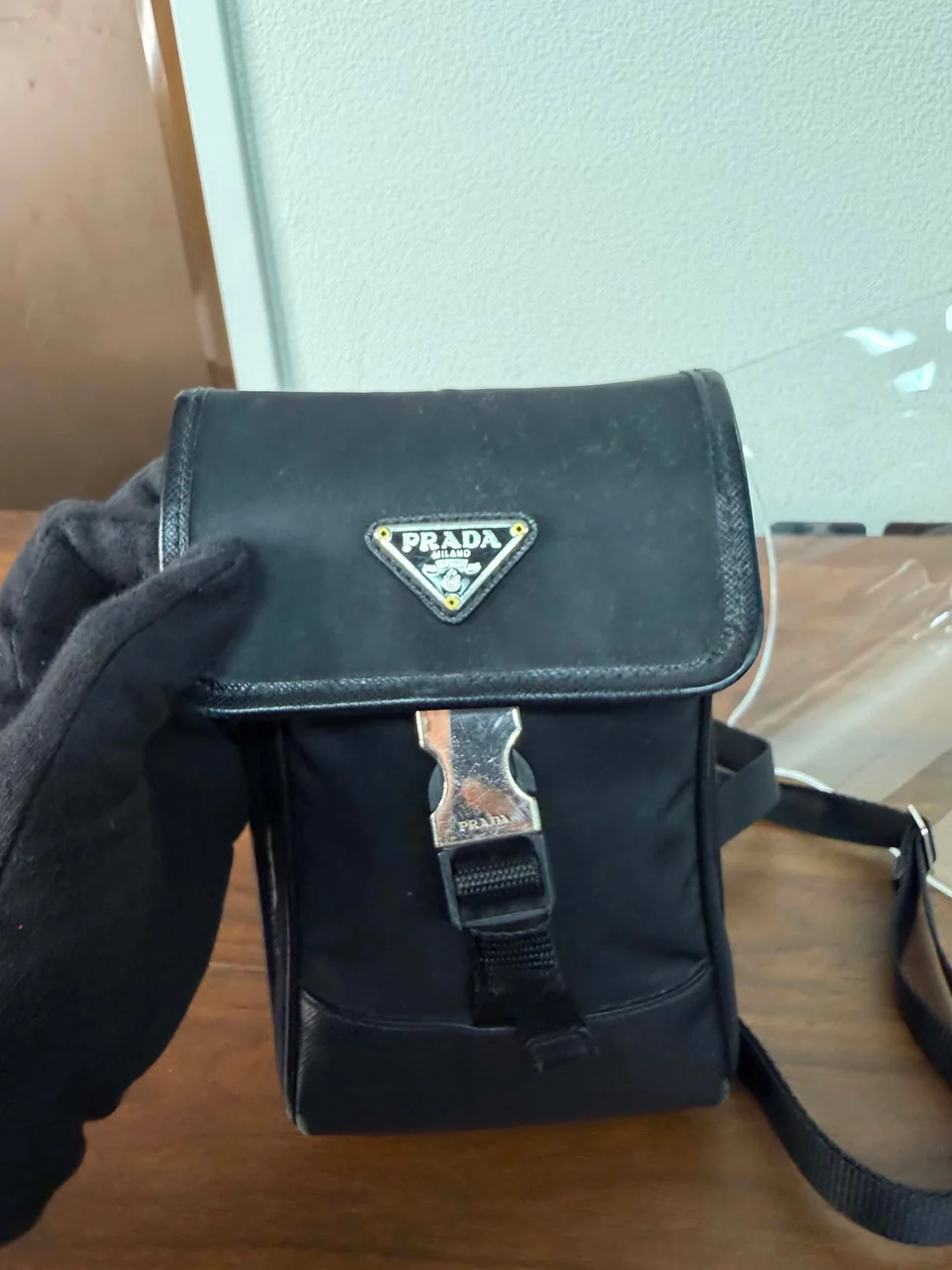 PRADA RE-NYLON SMARTPHONE CASE SHOULDER BAG photo 7