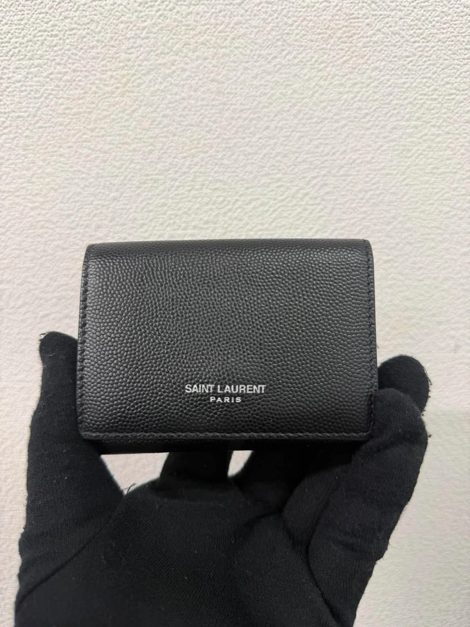 SAINT LAURENT TINY WALLET (BLACK) view 9