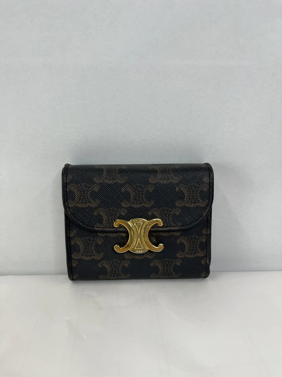 CELINE TRIOMPHE FLAP WALLET SMALL