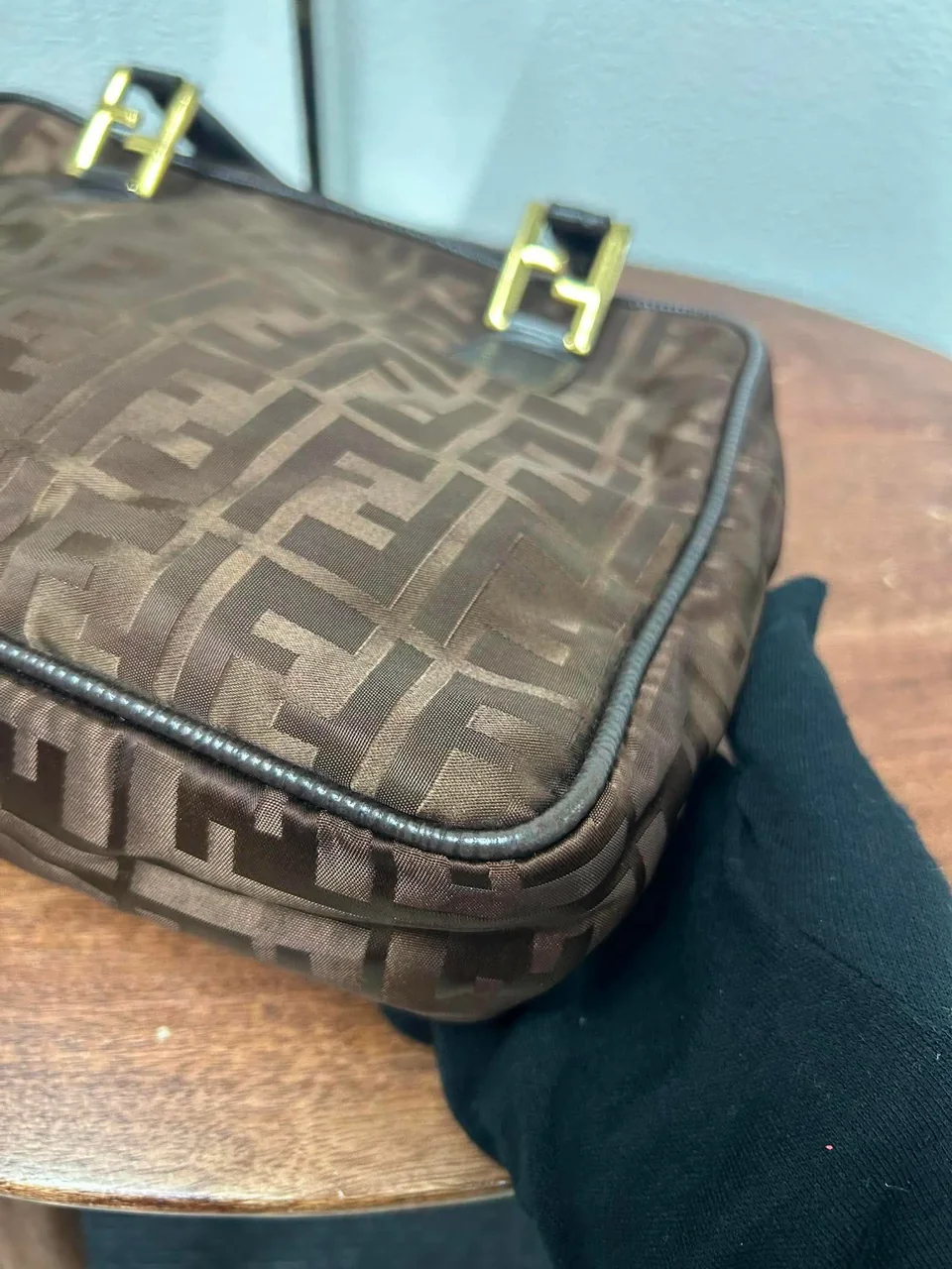 FENDI ZUCCA TWO-WAY BAG (BROWN) photo 5